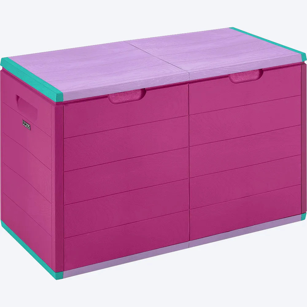 RIMAX 53Gal Resin Deck Storage Box Glam Girls 14222 RIMAX 53Gal Resin Deck Storage Box Glam Girls 14222